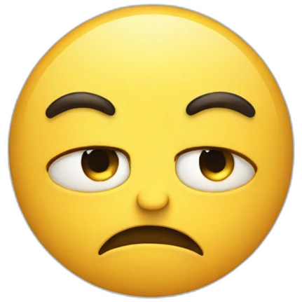 a sulking emoji emoji