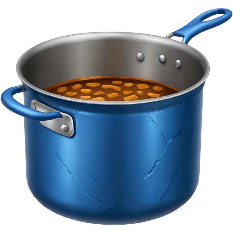 cooking pot blue  emoji