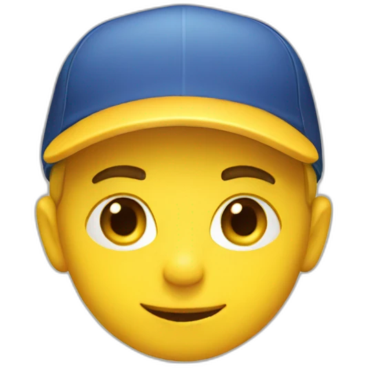 Yellow cap boy emoji
