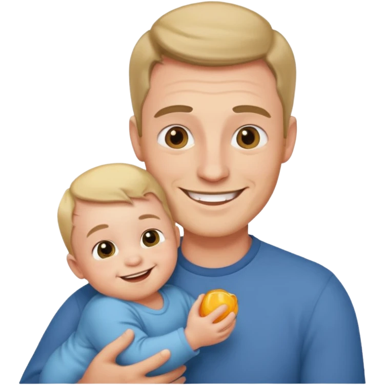 dad with baby emoji
