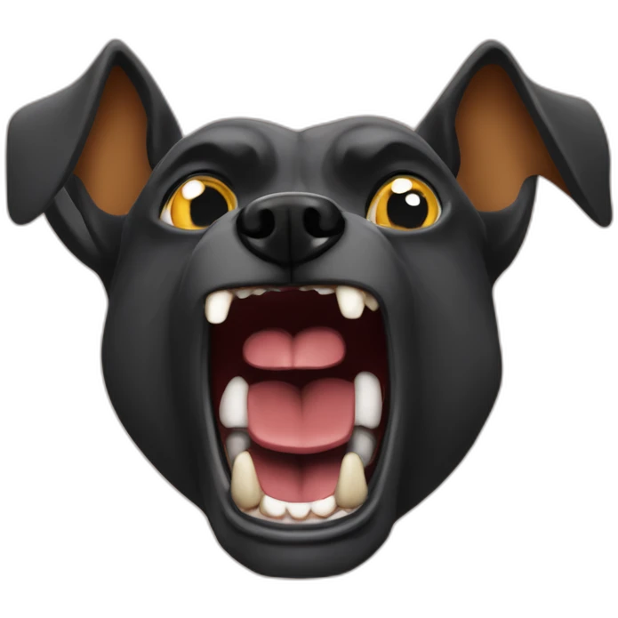 Angry dog growling at Barnsley fan emoji