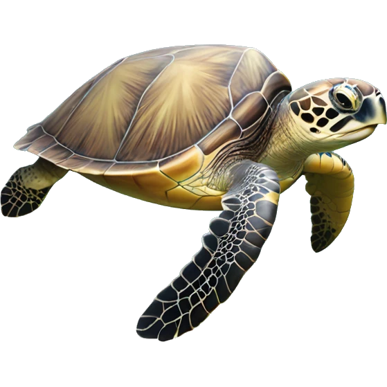 Sea turtle in the ocean  emoji