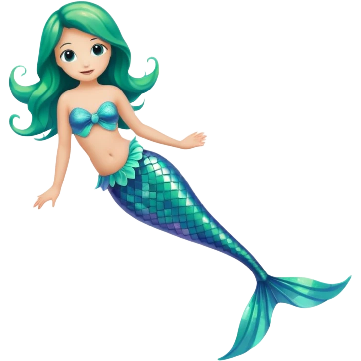 green aqua coloured siren mermaid tail end only emoji