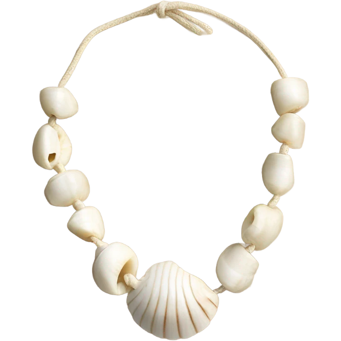 Puka shell necklace  emoji