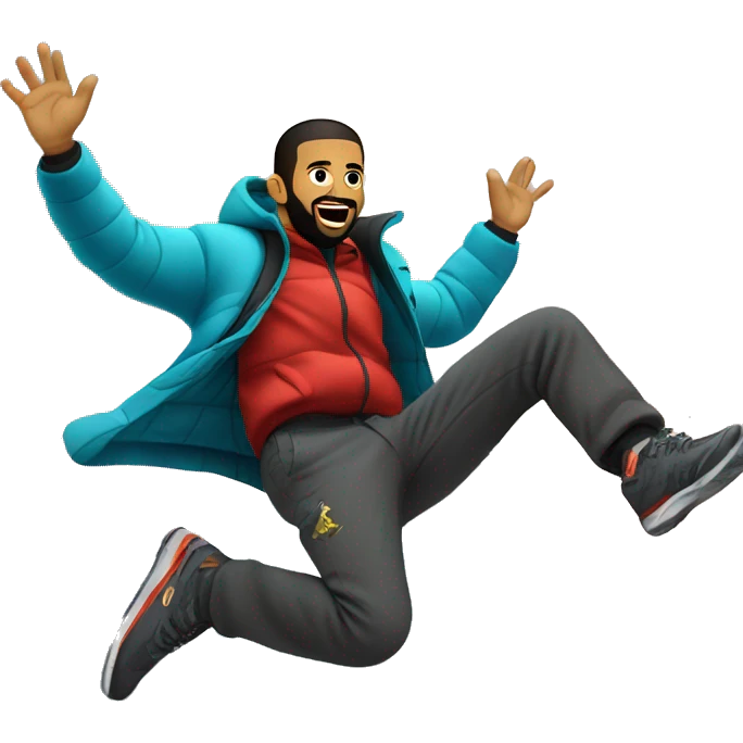 Drake jumping off the Mount Everest  emoji