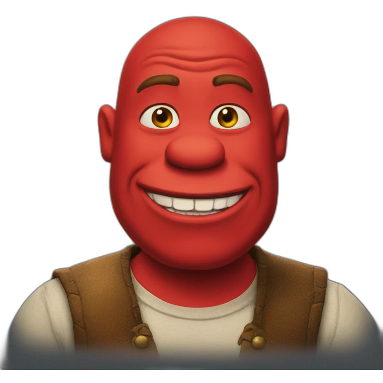 red-shrek emoji