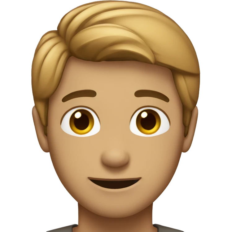Male light brown with like emoji