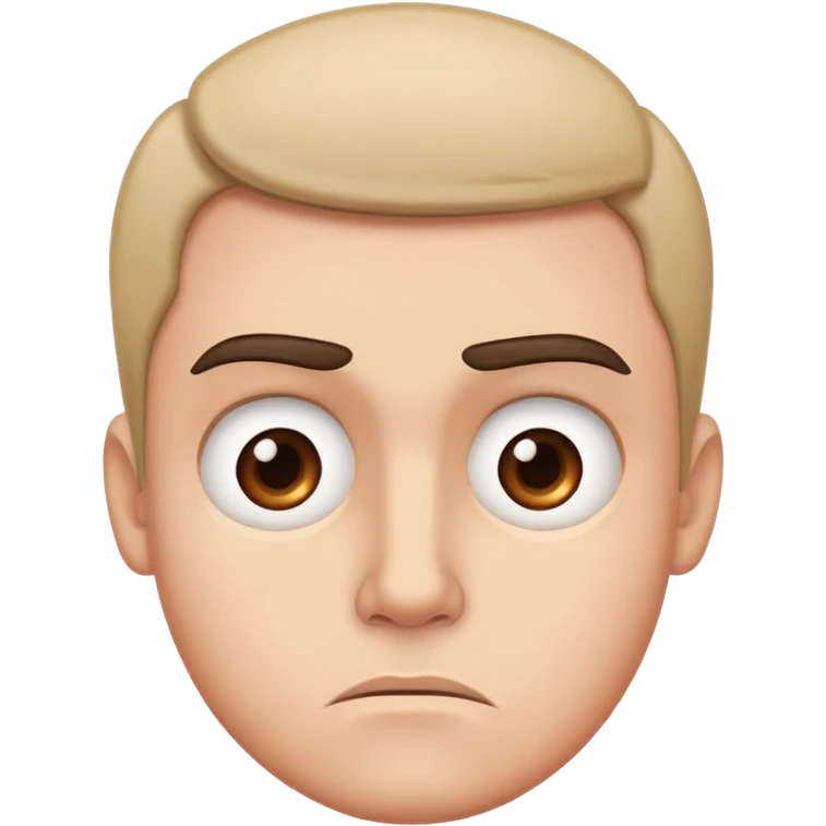 face with raised eyebrow skeptical reaction to John Brown's raid emoji