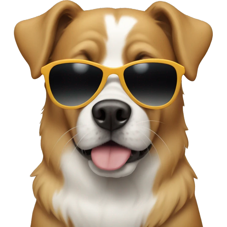 dog with sunglasses emoji