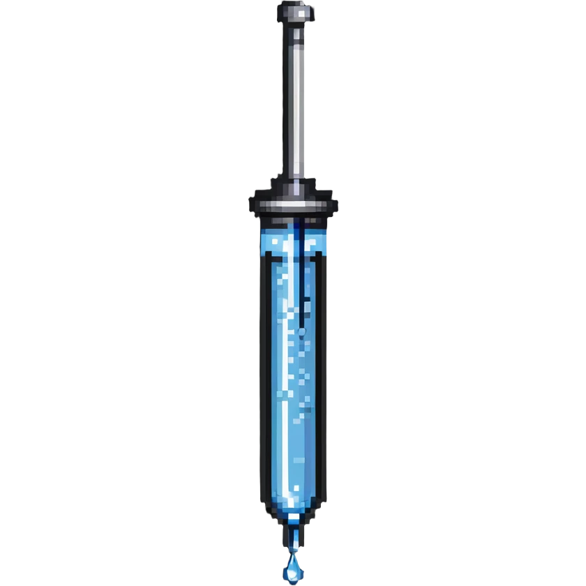 syringe with a drop at the tip emoji