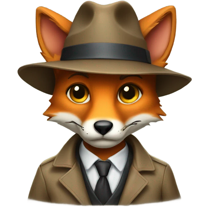fox detective emoji