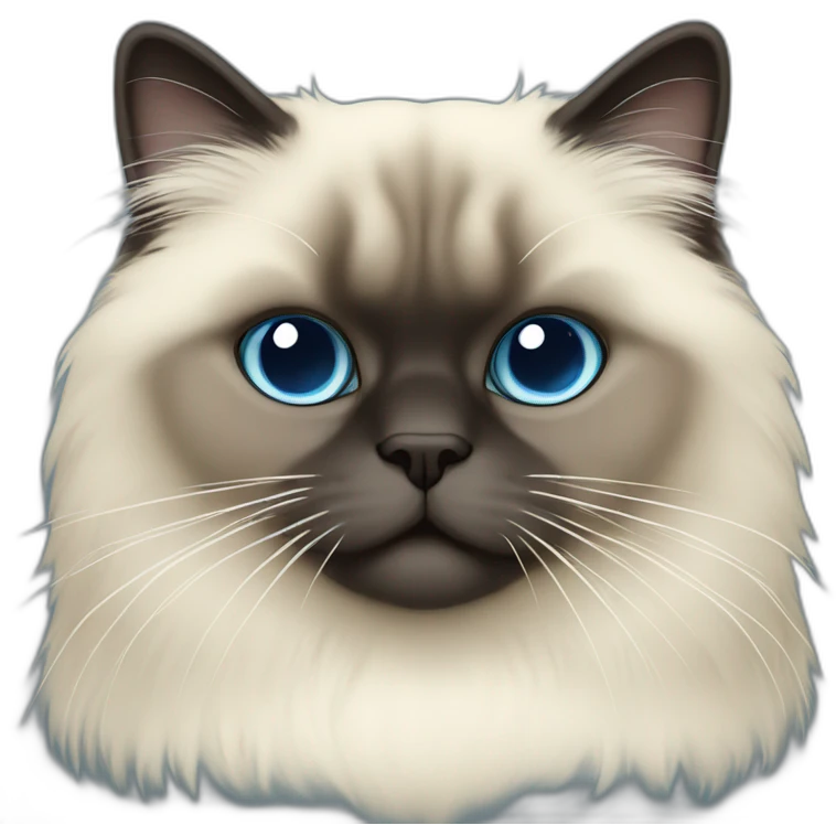 himalayan cat color blue cream emoji