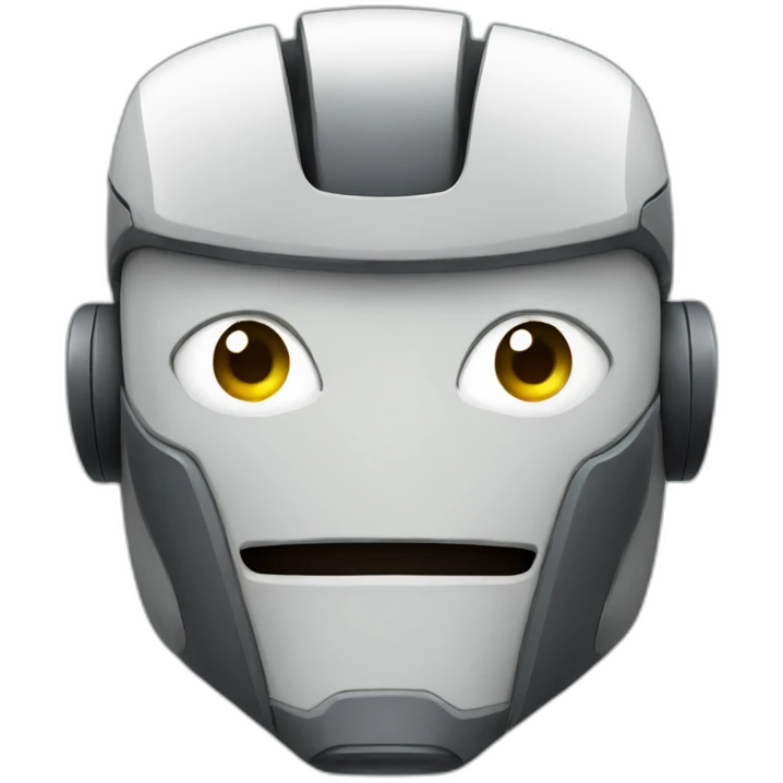robot face sticker emoji
