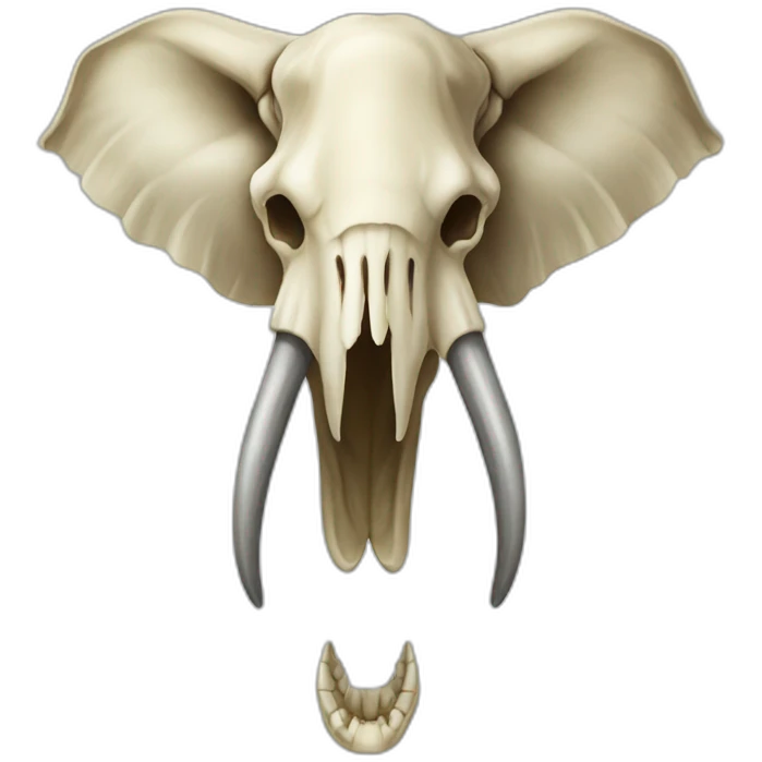Asian Elephant Skull emoji