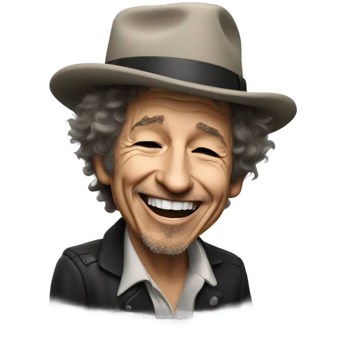 bob dylan laughing emoji