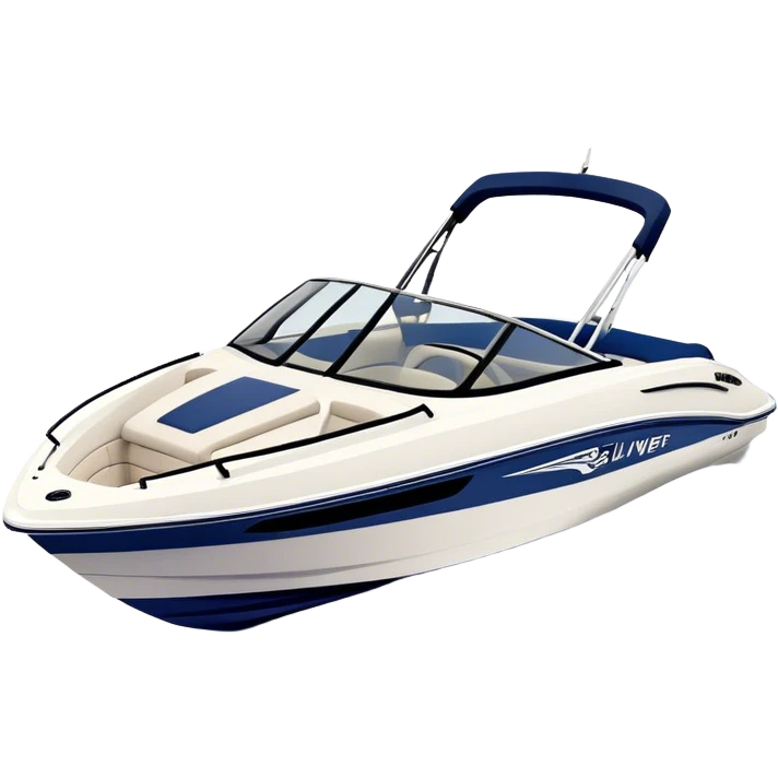 Speedboat - Bayliner 185 Bowrider (Model Year: 2020) (Iconic colour: White with navy blue accents) emoji