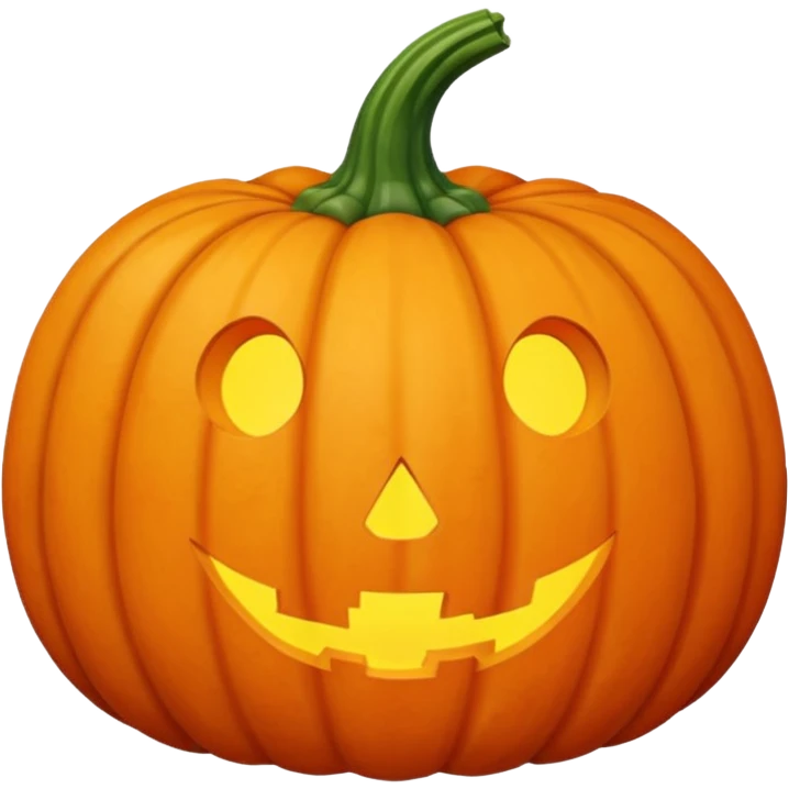 pumpkin no face emoji