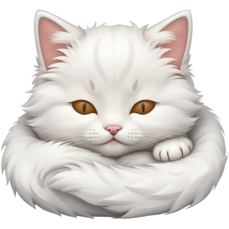 a sleeping kitten  emoji