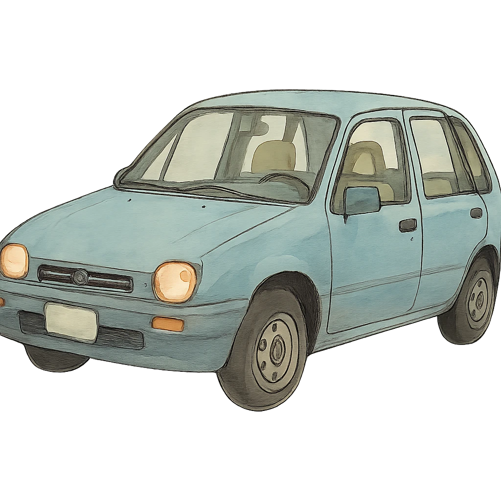 ghibli style realistic car emoji