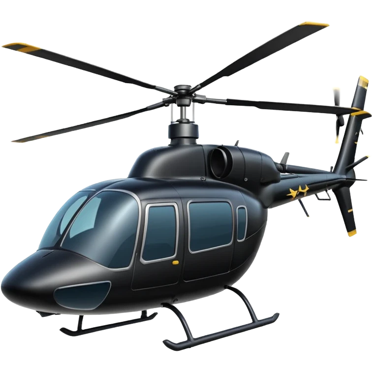 Black helicopter  emoji
