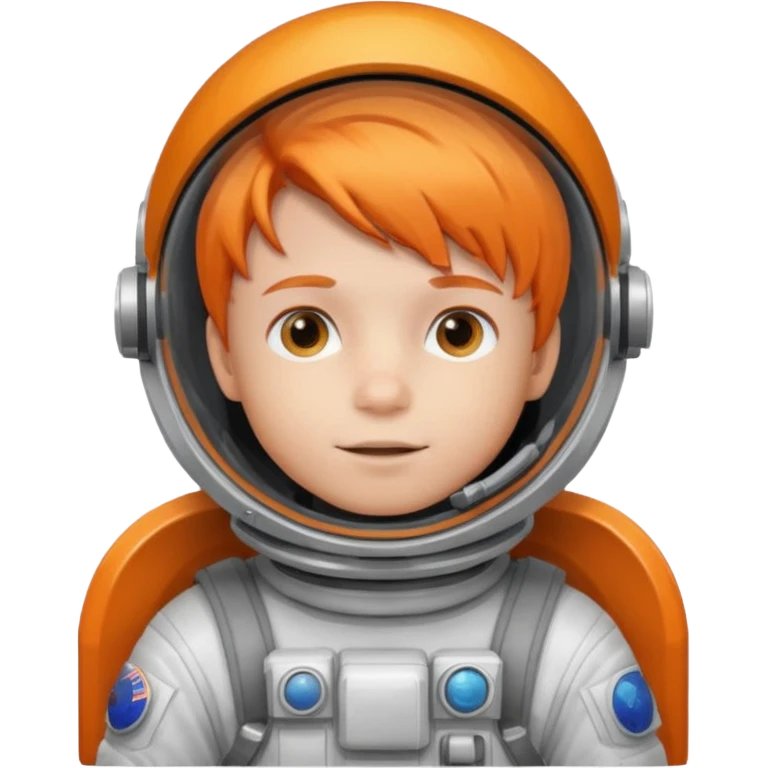 Astronaut boy kid with orange hair emoji