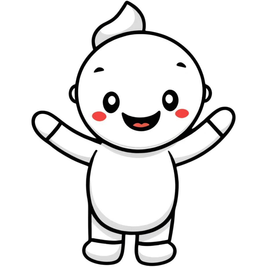 happy character celebrating emoji