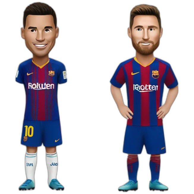 Ronaldo et messi emoji