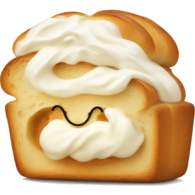 bread with cream emoji
