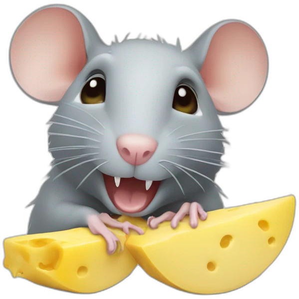 Rat qui mange glace emoji