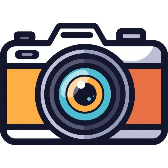 camera with an eye in the middle of the lens emoji