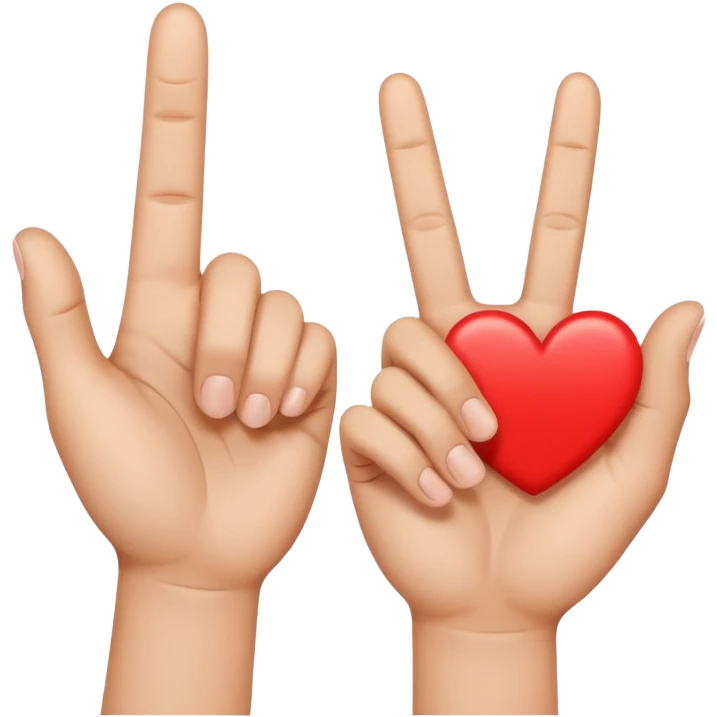 🖕+🤟 emoji