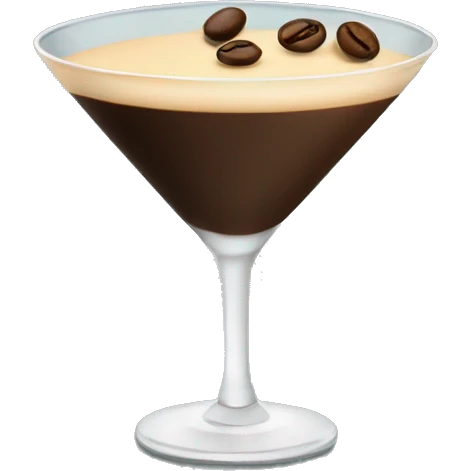 espresso martini with 3 beans emoji