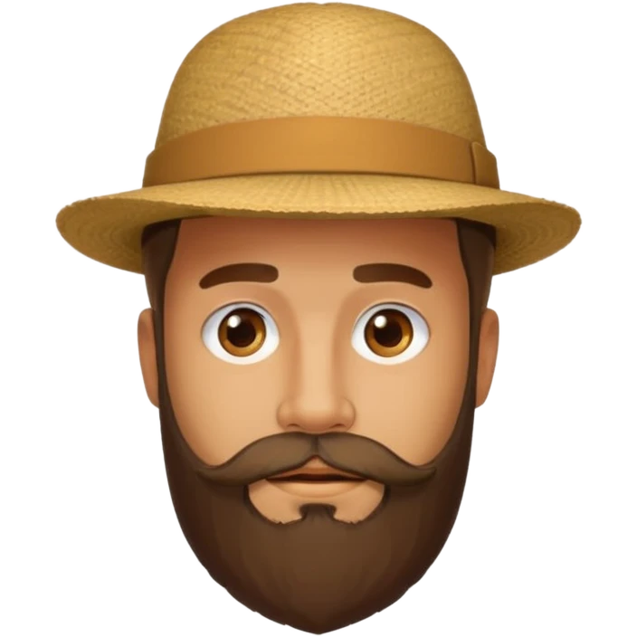 A beard man emoji