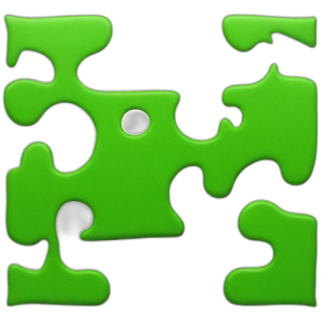 green jigsaw piece emoji