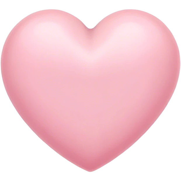 Pastel pink heart  emoji