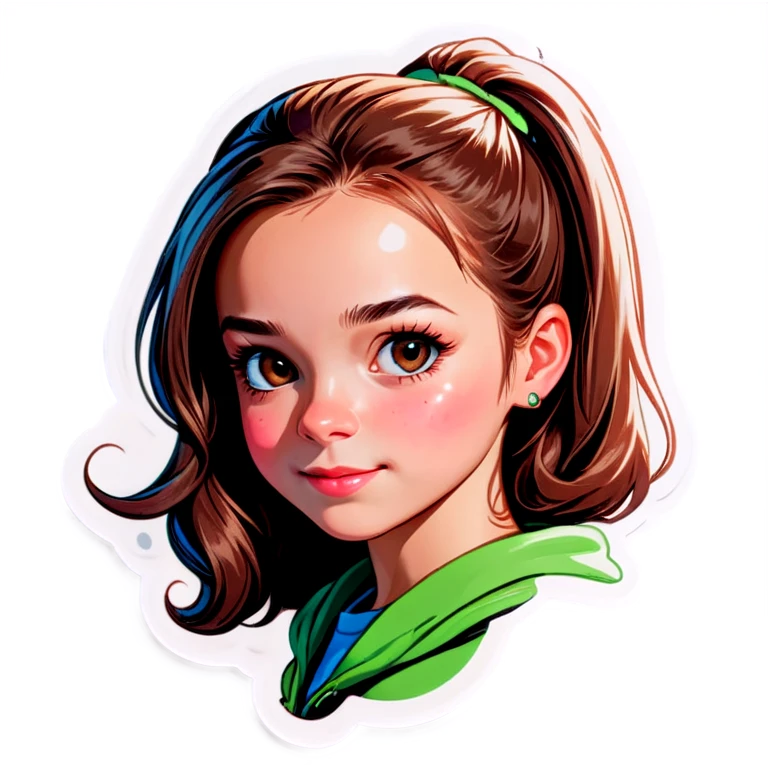 realistic portrait of girl emoji