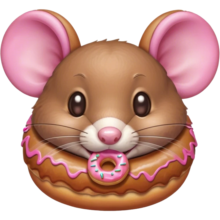 Mouse doughnut emoji