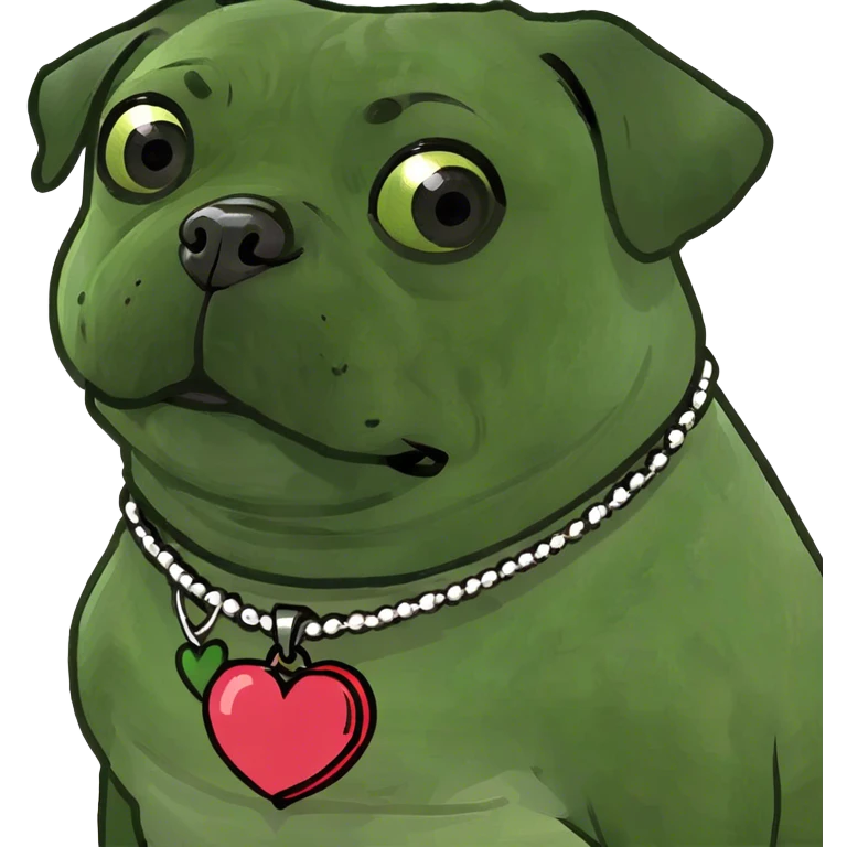 Pug hearts emoji