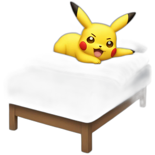 Pikachu qui dort emoji