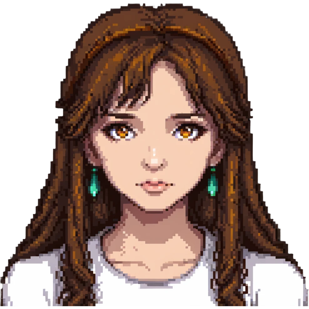 Girl with brown eyes emoji