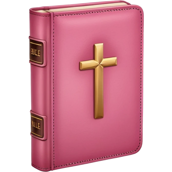 Pink bible emoji