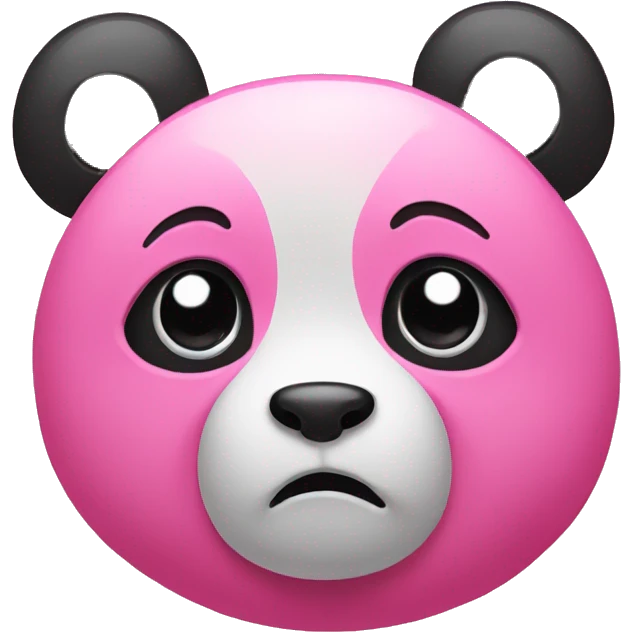 pink panda crying  emoji