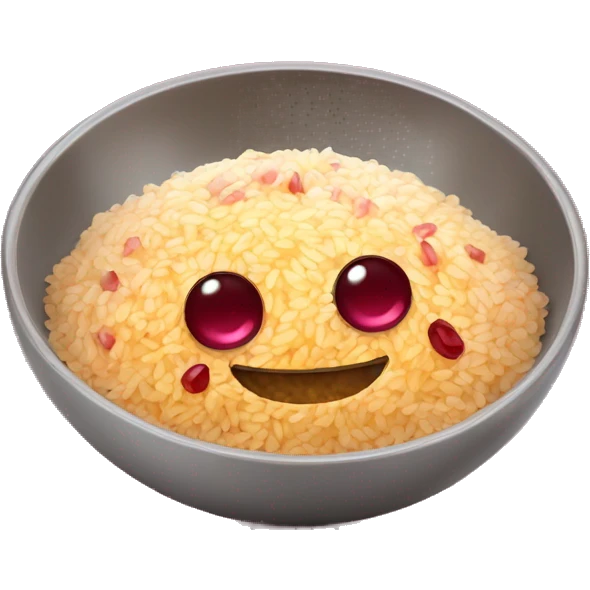 safran rice with pomegranate juice emoji