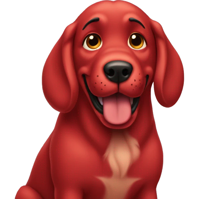 Clifford the big red dog emoji