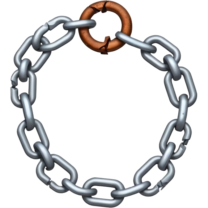 a chain that breaks emoji