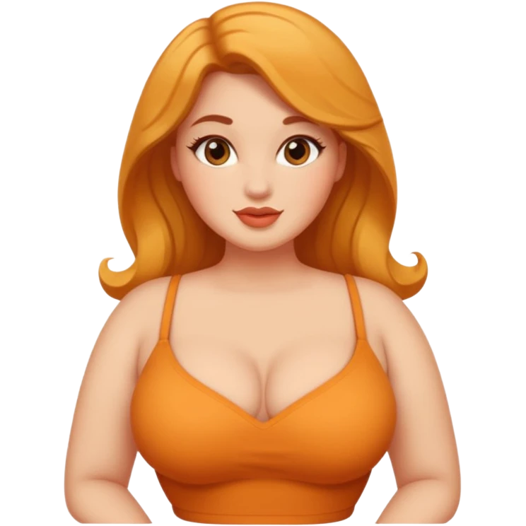 Curvy and flirty  emoji