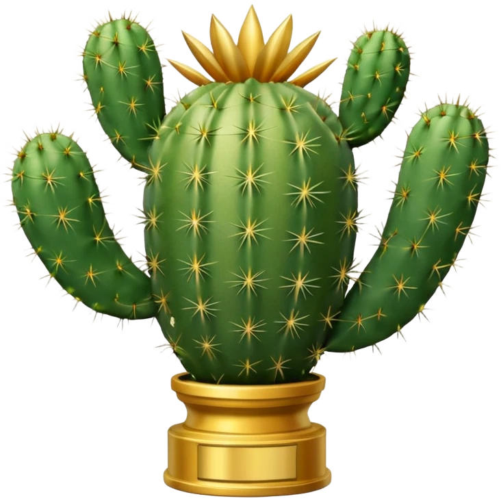 golf trophy cactus emoji