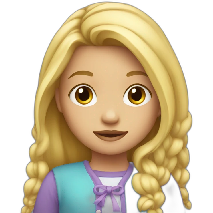 little blonde girl emoji