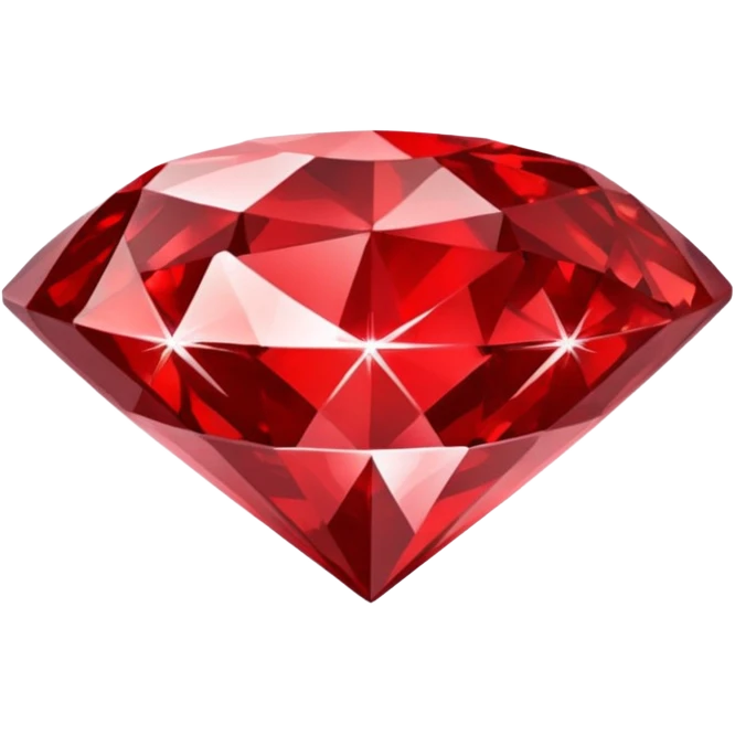 red glitter diamond emoji