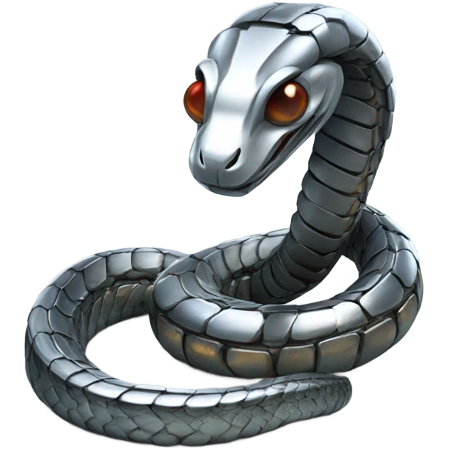 snake - futuristic - robot - made - of - metal emoji